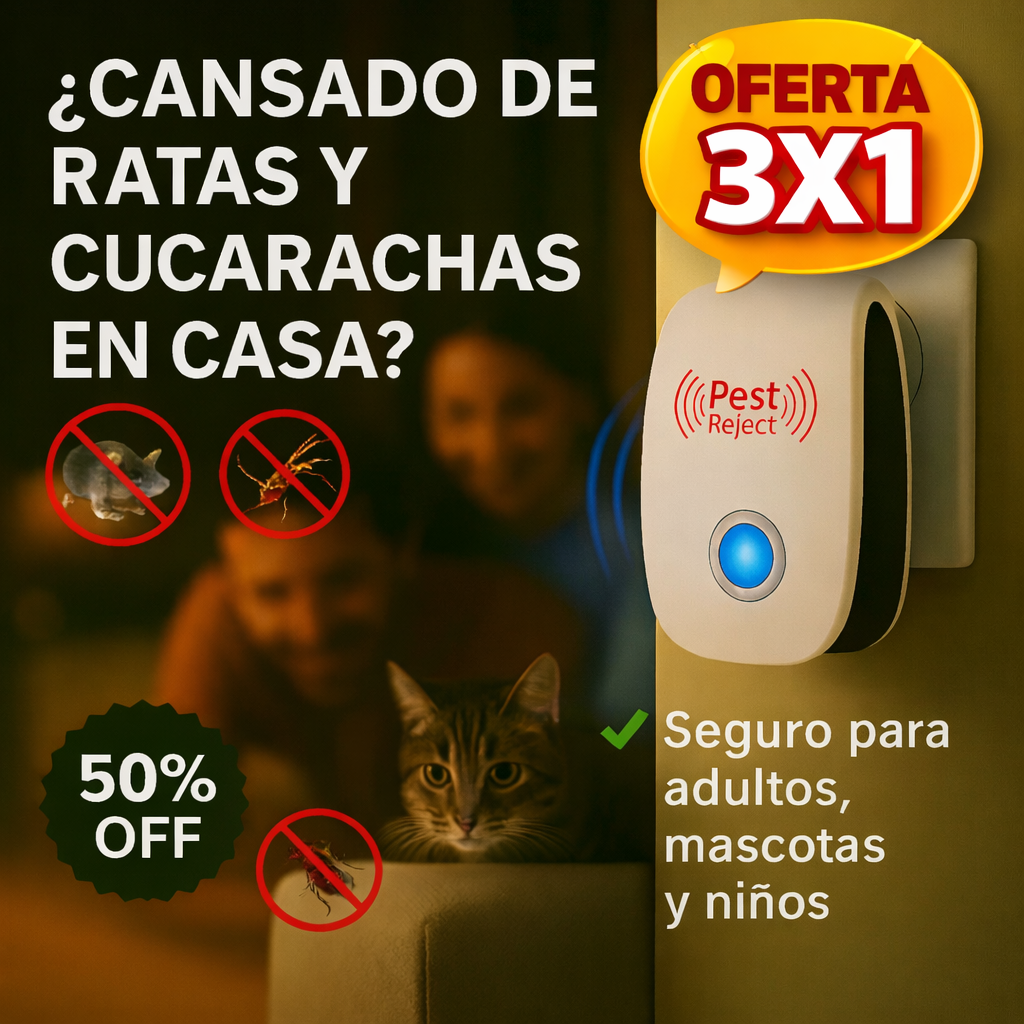 3 X Repelente de Ratón e Insectos