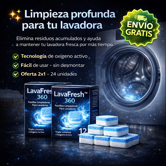 LavaFresh™ 360 - Pastillas Limpiadoras Para Lavadoras