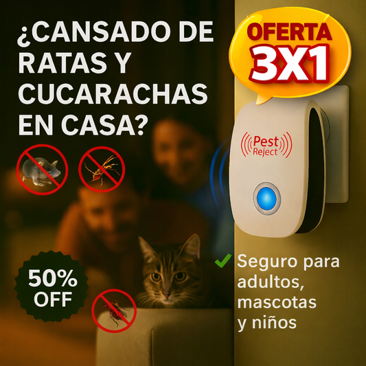 3 X Repelente de Ratón e Insectos