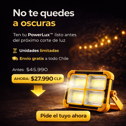 PowerLux™ Luz Solar LED de Emergencia 1000 watts.