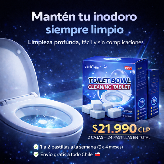 SaniClear™ – 2X Pastillas Efervescentes para Inodoro