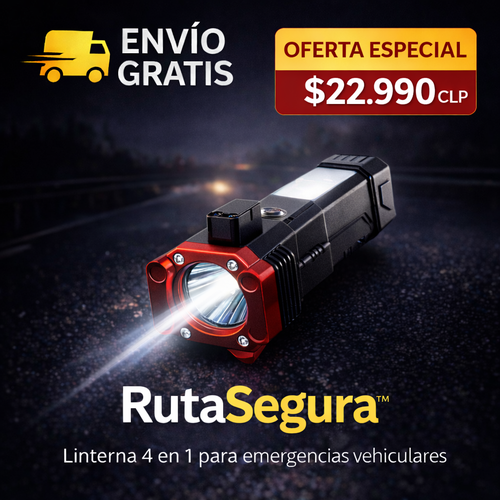 RutaSegura™ - Linterna de seguridad 4 en 1