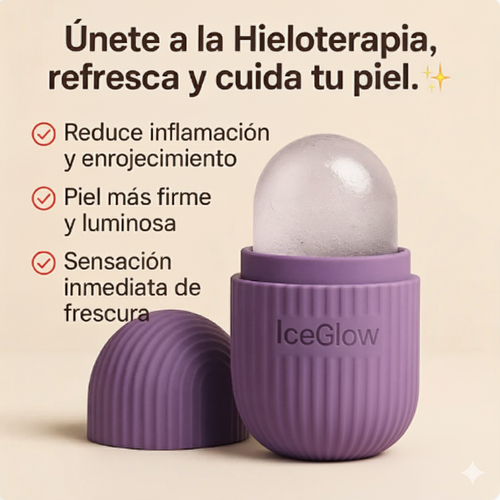 MASAJEADOR FACIAL SILICONA - ICE GLOW™