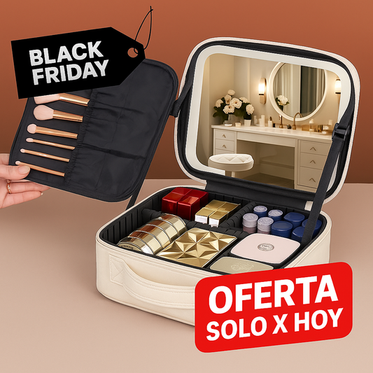 Bolso Organizador de Maquillaje con Luz Led
