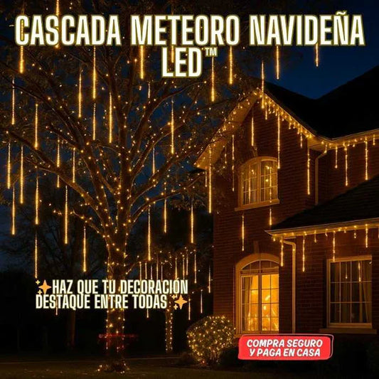 Cascada Meteoro LED™ Fiestas Fin de Año
